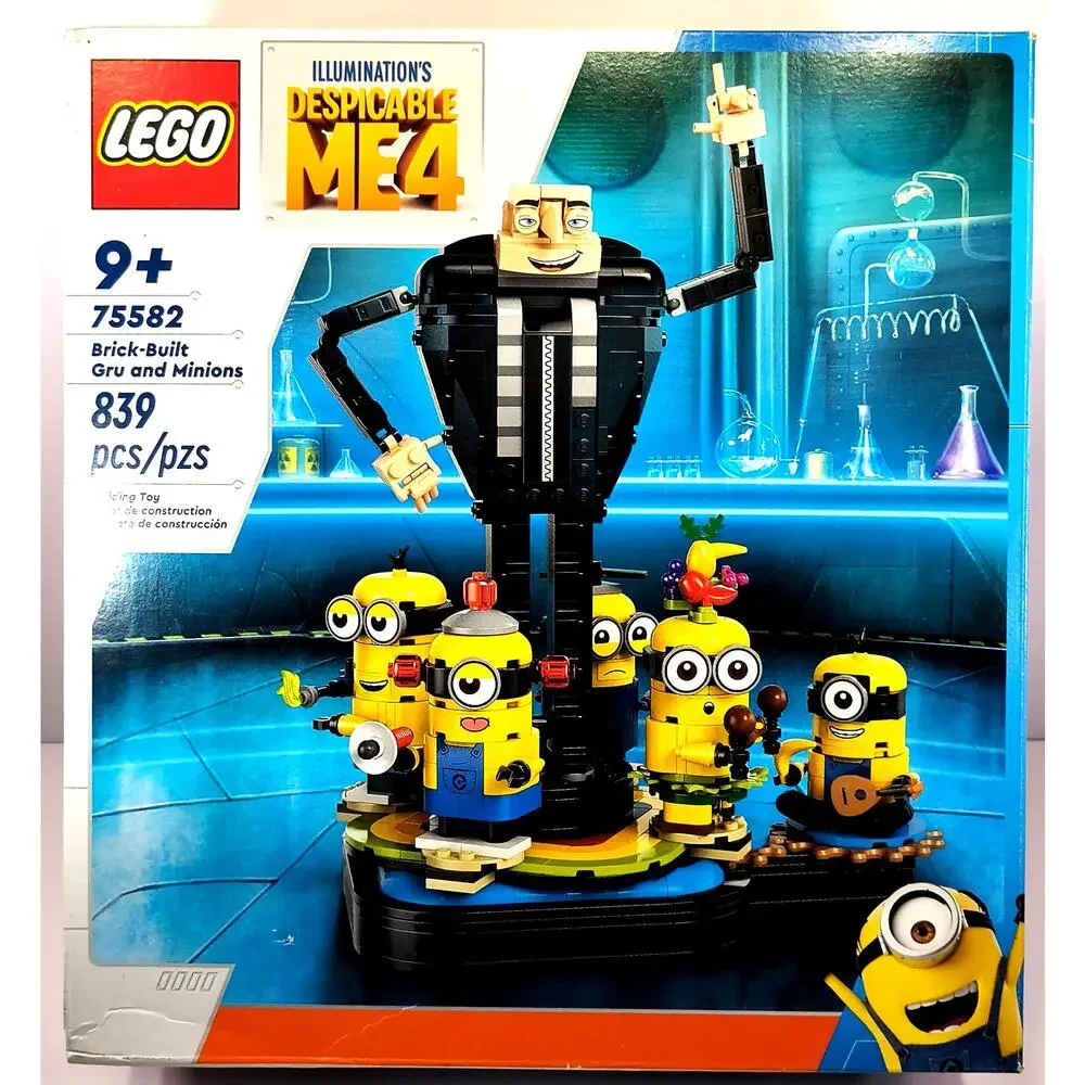 LEGO 75582 Despicable Me 4 BRICK-BUILT GRU AND MINIONS Complete, Used, See Pics!